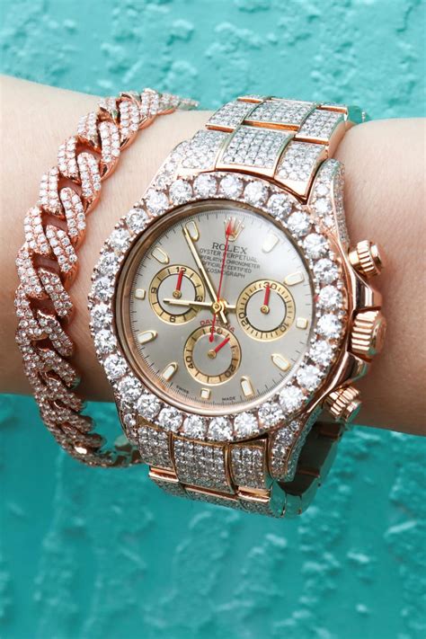 bust down womens rolex|rolex iced out.